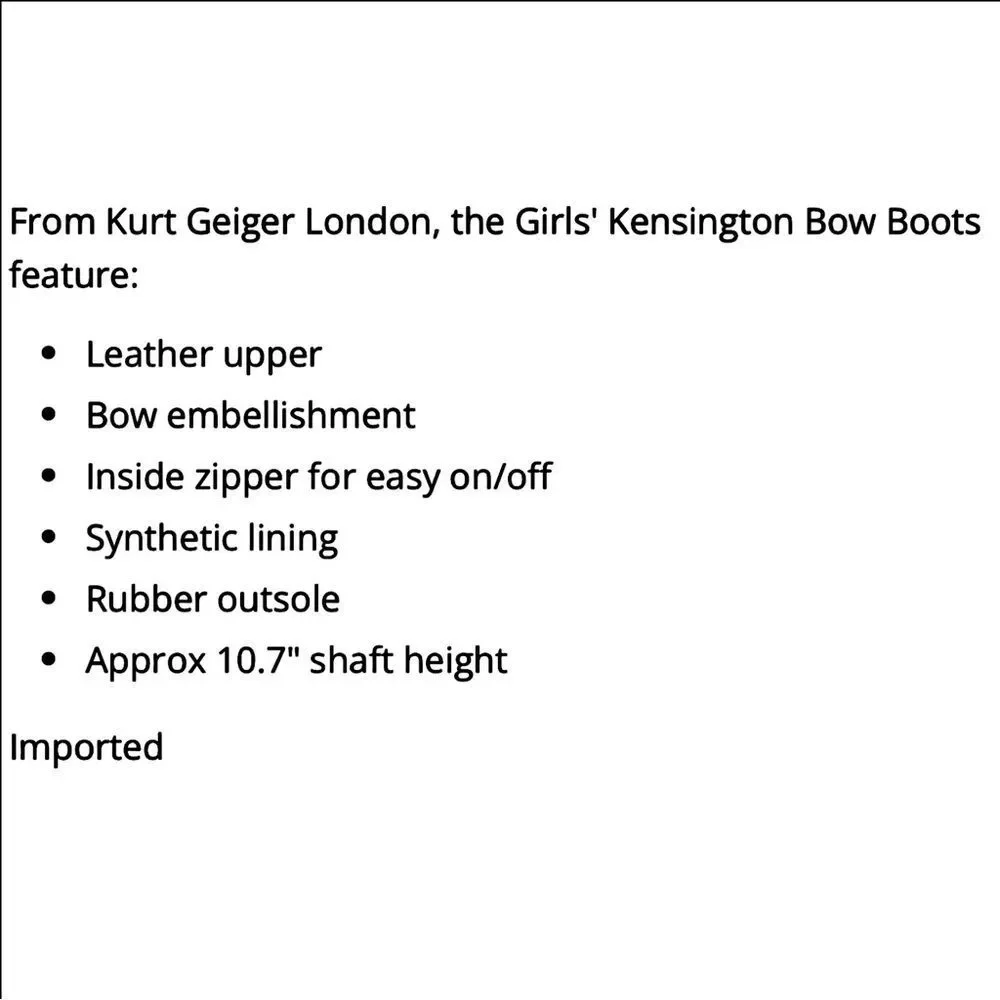 Kurt Geiger London Kensington High Leg BowBoots with Silver Rhinestone Bow